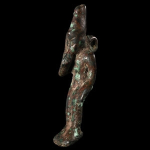Egyptian Bronze Seated Harpocrates Figure