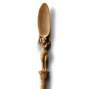 Egyptian Bone Cosmetic Spoon