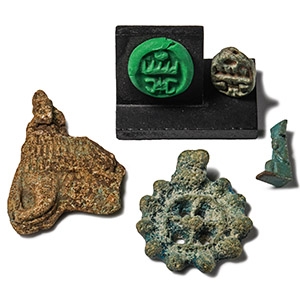 Egyptian Faience Amulet Group