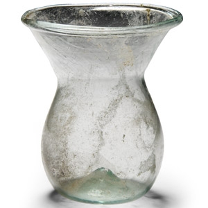Roman Clear Glass Bottle