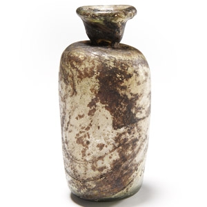 Roman Glass Barrel-Shaped Flask