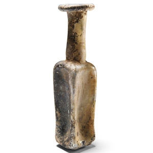 Roman Glass Square Flask