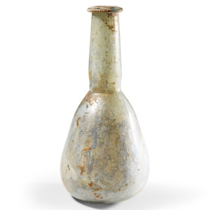 Roman Glass Pear-Shaped Flask