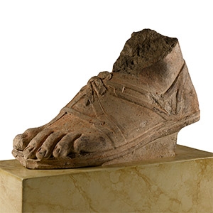 Life-Size Etruscan Terracotta Foot