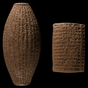 Reproduction Cuneiform Barrel and Tablet Group