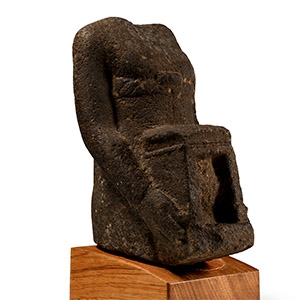 Egyptian Basalt Torso of Naophorous