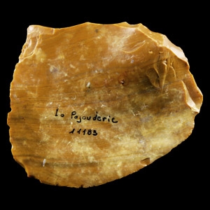 Stone Age French Flint Flake Scraper Implement