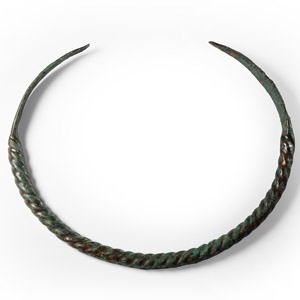 Viking Age Faux Twisted Bronze Torc