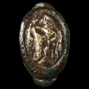Roman Bronze Ring with Animal