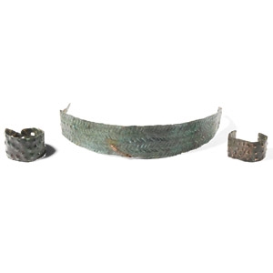 Bronze Age Diadem and Bracelet Set
