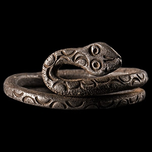 Romano-Egyptian Silver Snake Ring
