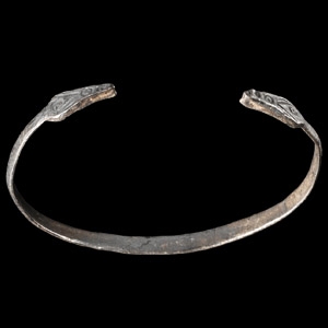 Roman Silver Armilla Snake Bracelet
