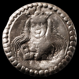 Queen Mary Silver Crowned Portrait Button