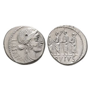 Ancient Roman Republican Coins - Q. Servilius Caepio (M. Junius) - Brutus AR Denarius