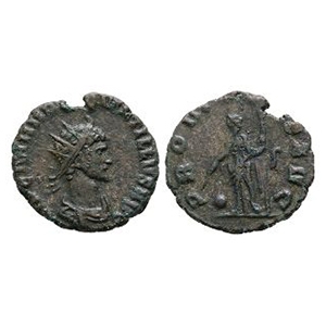 Ancient Roman Imperial Coins - Quintillus - Providentia AE Antoninianus