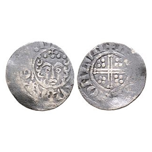 English Medieval Coins - John - London - AR Short Cross Penny