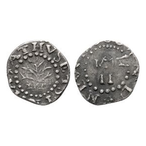 World Coins - USA Colonial - Massachusetts Bay Colony - 1662 - Oak Tree Twopence