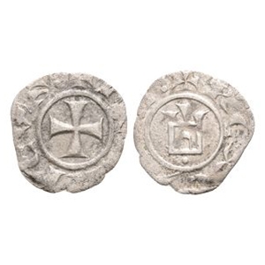 World Coins - Crusader Issues - Lusignan Kingdom of Cyprus - Henry I - Tripoli III Hoard Billon Denier