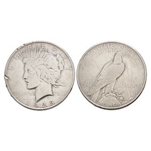 World Coins - USA - 1923 D - Peace AR Dollar