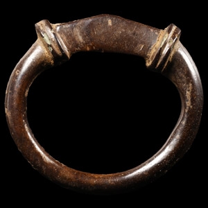 Iron Age Celtic Published Bronze Strap Mounted Terret Ring