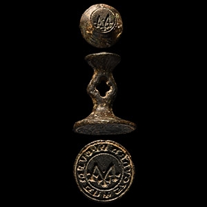Medieval Bronze Double Seal Matrix