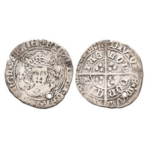 English Medieval Coins - Richard III - London - Boars Head AR Groat