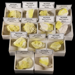 Natural History - Boxed Sulphur Specimen Group [13]
