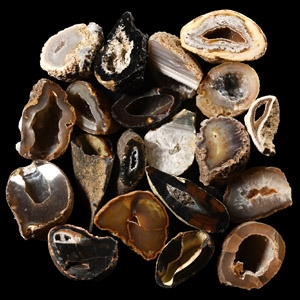 Natural History - Polished Agate Crystal Geode Half Group [20]