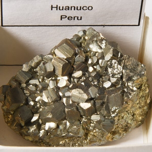Natural History - Boxed Pyrite Fools Gold Crystal Specimen