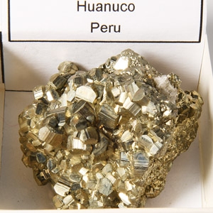 Natural History - Boxed Pyrite Fools Gold Crystal Specimen