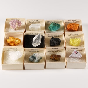 Natural History - Boxed Mixed Mineral Collection [12]