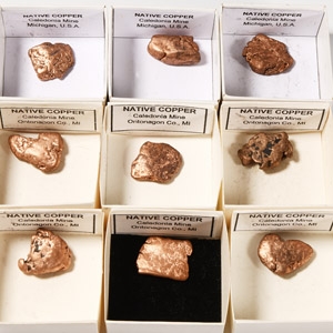 Natural History - Boxed Native Copper Specimens [9]