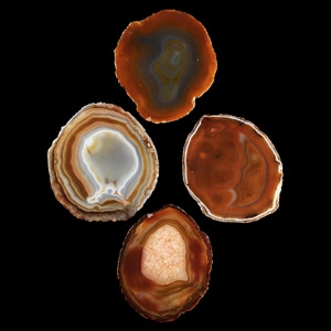 Natural History - Mixed Cut and Polished Agate Crystal Geode End Group [4]