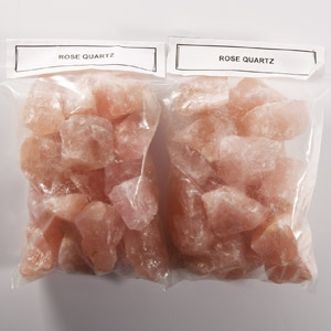 Natural History - Two Packets of Rose Quartz Specimens