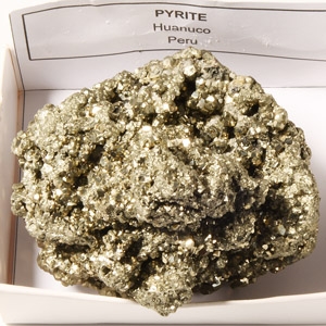 Natural History - Large Boxed Pyrite Crystal Paper Weight