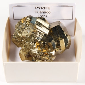 Natural History - Boxed Pyrite Crystal Paper Weight