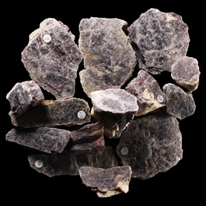 Natural History - Group of Large Lilac Mica Mineral Samples [14]