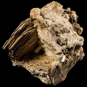 Natural History - Large Boxed Historic Mica on Quartz Crystal Specimen