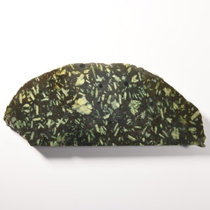 Natural History - Historic Roman Spartan Basalt Cut & Polished Green Porphyry Section