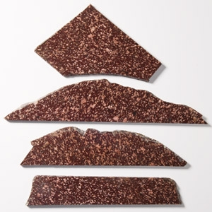 Natural History - Historic Cut & Polished Roman Porphyry Slice Group [4]