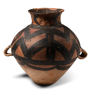 Chinese Neolithic Ceramic Frog Amphora