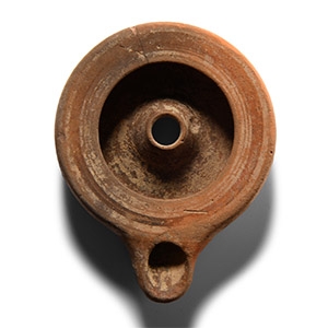 Greek Corinthian Terracotta Oil Lamp