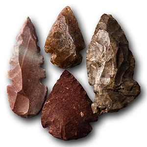 North American Native Stone Arrowhead Collection