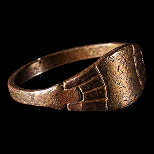 Post Medieval Gilt-Bronze Signet Ring
