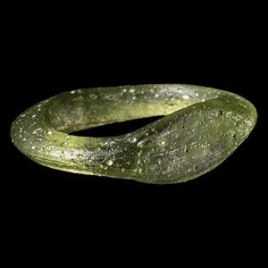 Roman Glass Ring with Bezel