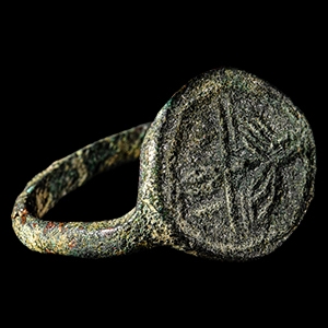 Greek Bronze Signet Ring