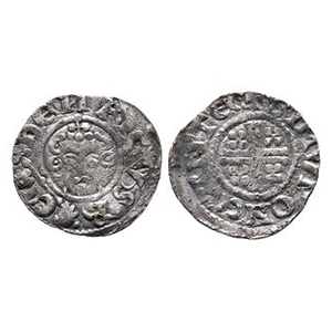 English Medieval Coins - Henry III - Canterbury / Simon - AR Short Cross Penny