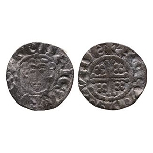English Medieval Coins - John - London / Abel - AR Short Cross Penny
