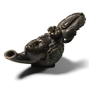 Grand Tour Bronze Oil Lamp