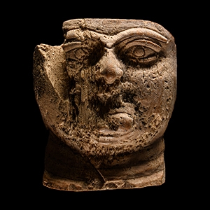 Western Asiatic Bone Dolls Face